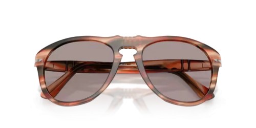 Persol PO0649 - 123353 - 56 Lunettes de soleil Rayé rouge et vert Pilote (Aviateur)