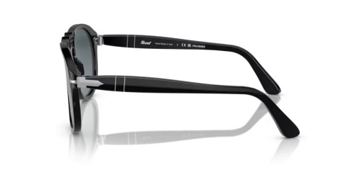 Persol PO0649 - 95/S3 - 56 - AVEC DES VERRES POLARISÉS Lunettes de soleil Black Pilot (Aviator)