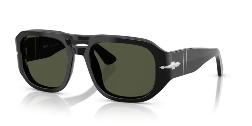 Persol PO3373S - 95/31 - 56 Lunettes de soleil Noir Pilote (Aviateur)
