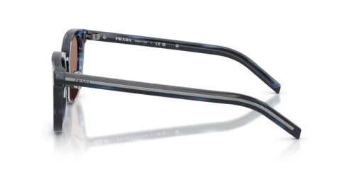 PRADA PR C01SD - 26F05D - 52 Lunettes de soleil Havane bleu Œil de chat