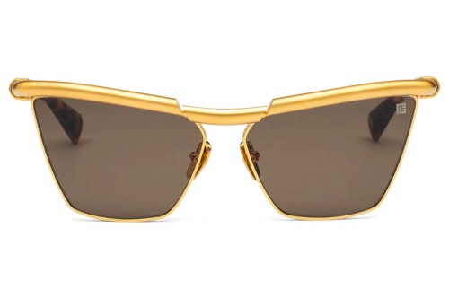 Balmain BPS-169 VICTOIRE - C - 60 Lunettes de soleil Or, Havane Œil de chat