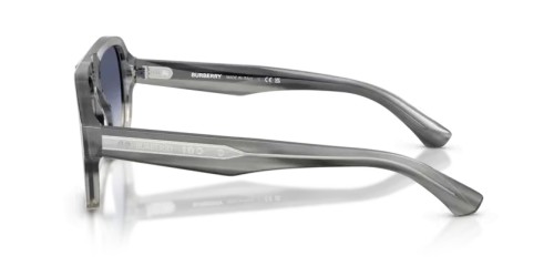 BURBERRY BE4478 - 420814 - 55 Lunettes de soleil Rayé gris dégradé Pilote (Aviateur)