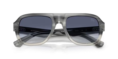 BURBERRY BE4478 - 420814 - 55 Lunettes de soleil Rayé gris dégradé Pilote (Aviateur)