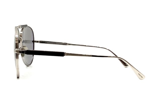 Tom Ford TOM N.16-Private Collection - 18D - 60 - AVEC DES VERRES PHOTOCHROMIQUES Lunettes de soleil Argent Pilote (Aviateur)