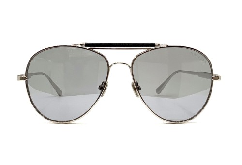 Tom Ford TOM N.16-Private Collection - 18D - 60 - AVEC DES VERRES PHOTOCHROMIQUES Lunettes de soleil Argent Pilote (Aviateur)