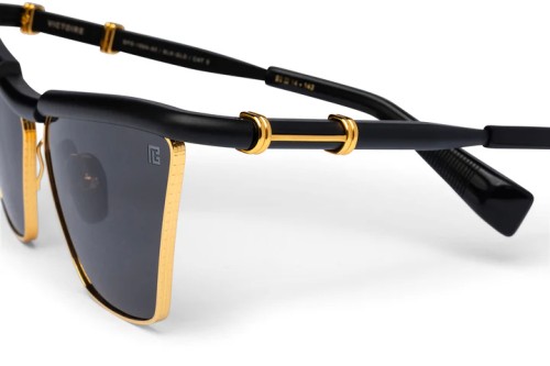 Balmain BPS-169 VICTOIRE - A - 60 Lunettes de soleil Or, Noir Œil de chat