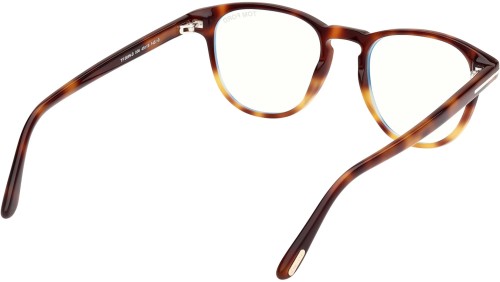 Tom Ford FT5899-B - 056 - 48 - AVEC DES VERRES À FILTRE ANTI LUMIÈRE BLEU-VIOLET Cadres optiques Havane dégradé Pantó / Arrondi