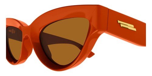 Bottega Veneta BV1249S - 004 - 53 Lunettes de soleil Orange Cat Eye