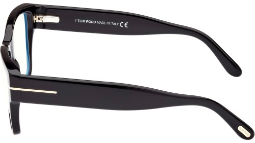 Tom Ford FT5878-B - 001 - 55 - AVEC DES VERRES À FILTRE ANTI LUMIÈRE BLEU-VIOLET Cadres optiques Noir Œil de chat