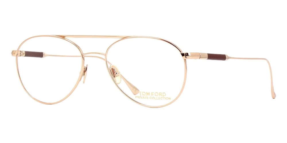 Tom Ford FT5716-Private Collection - 028 - 54 Cadres optiques Or rose Pilote (Aviateur)