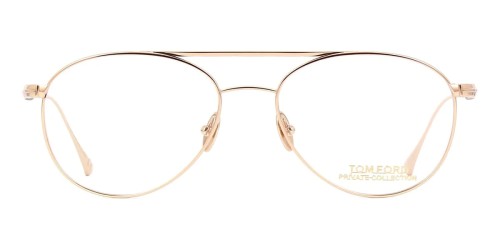 Tom Ford FT5716-Private Collection - 028 - 54 Cadres optiques Or rose Pilote (Aviateur)