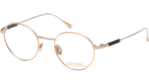 Tom Ford FT5717-Private Collection - 028 - 49 Cadres optiques Or rose Rond