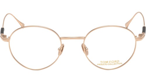 Tom Ford FT5717-Private Collection - 028 - 49 Cadres optiques Or rose Rond