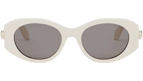 Bvlgari BV40007I SERPENTI - 25A - 52 Lunettes de soleil Blanc Ovale