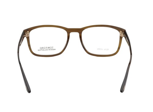 Tom Ford FT5718-Private Collection REAL HORN - 064 - 52 Cadres optiques Marron Angulaire