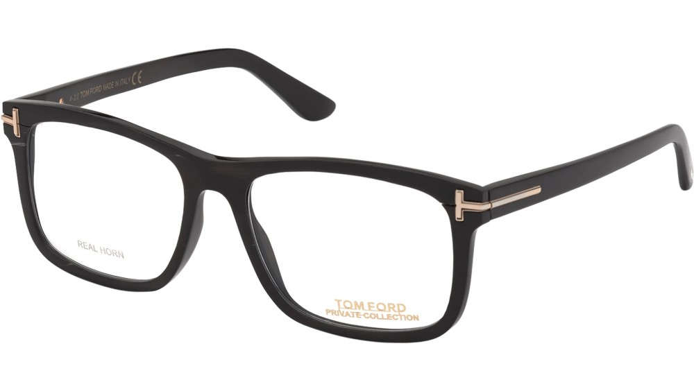 Tom Ford FT5719-Private Collection REAL HORN - 063 - 54 Cadres optiques Noir Angulaire