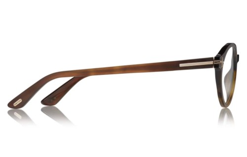 Tom Ford FT5720-Private Collection REAL HORN - 064 - 49 Cadres optiques Corne marron Ovale