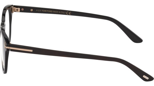 Tom Ford FT5721-Private Collection - 063 - 49 Cadres optiques Corne noire Pantó / Arrondi