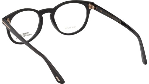 Tom Ford FT5721-Private Collection - 063 - 49 Cadres optiques Corne noire Pantó / Arrondi