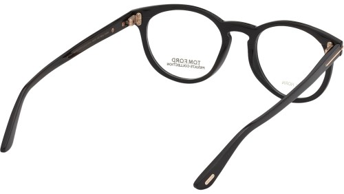 Tom Ford FT5721-Private Collection - 063 - 49 Cadres optiques Corne noire Pantó / Arrondi