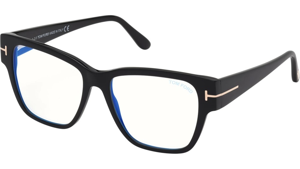 Tom Ford FT5745-B - 001 - 54 - AVEC DES VERRES À FILTRE ANTI LUMIÈRE BLEU-VIOLET Cadres optiques Black Square