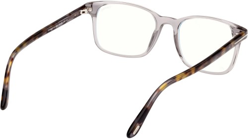 Tom Ford FT5831-B - 020 - 51 - AVEC DES VERRES À FILTRE ANTI LUMIÈRE BLEU-VIOLET Cadres optiques Gris cristal brillant Angulaire
