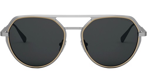 Bvlgari BV40019U OCTO - 17D - 56 Lunettes de soleil Argent Pilote (Aviateur)