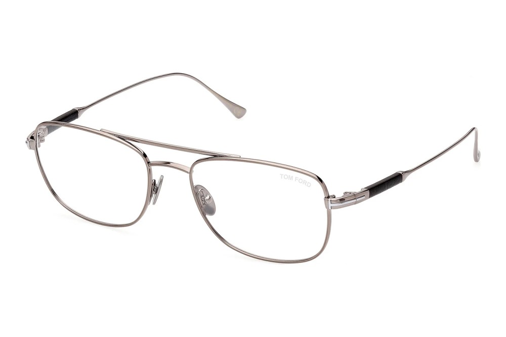 Tom Ford FT5848-Private Collection - 012 - 54 Cadres optiques Satin foncé ruthénium brillant Pilote (Aviateur)