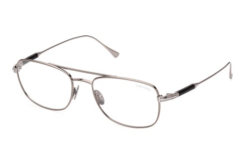 Tom Ford FT5848-Private Collection - 012 - 54 Cadres optiques Satin foncé ruthénium brillant Pilote (Aviateur)