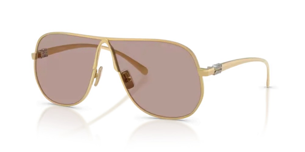 MIU MIU MU A56S - 5AK20I - 66 Lunettes de soleil Or Pilote (Aviateur)