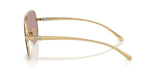 MIU MIU MU A56S - 5AK20I - 66 Lunettes de soleil Or Pilote (Aviateur)