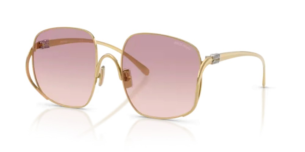 MIU MIU MU A57S - 5AK40S - 57 Lunettes de soleil Or Angulaire