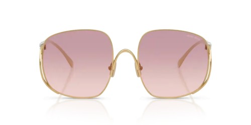 MIU MIU MU A57S - 5AK40S - 57 Lunettes de soleil Or Angulaire