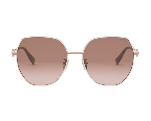 Bvlgari BV40035U - 28F - 58 Lunettes de soleil Or rose, Havane Coussin arrondi