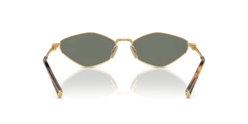 MIU MIU MU 56ZS - 5AK04M - 56 Lunettes de soleil Or Irrégulier