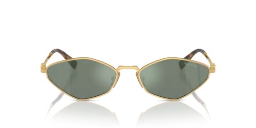 MIU MIU MU 56ZS - 5AK04M - 56 Lunettes de soleil Or Irrégulier