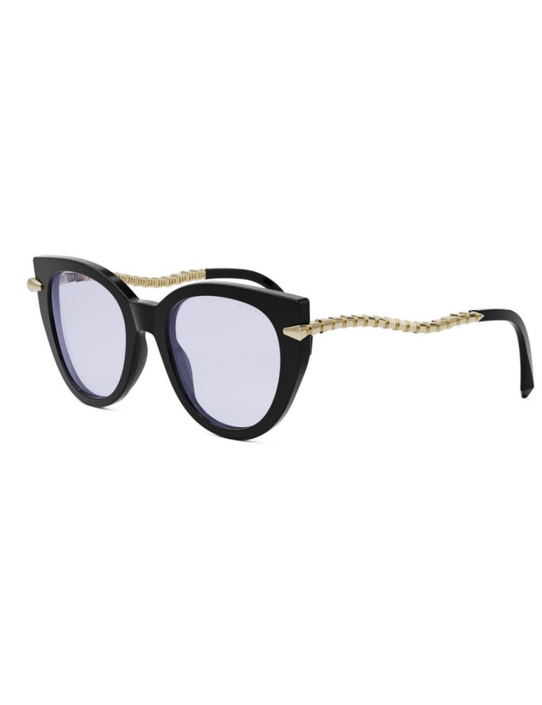 Bvlgari BV50001I - 001 - 51 Cadres optiques Noir, Or Coussin arrondi
