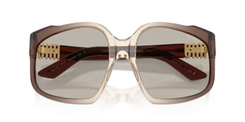 MIU MIU MU A07S - 25G40U - 59 Lunettes de soleil Marron dégradé Irrégulier