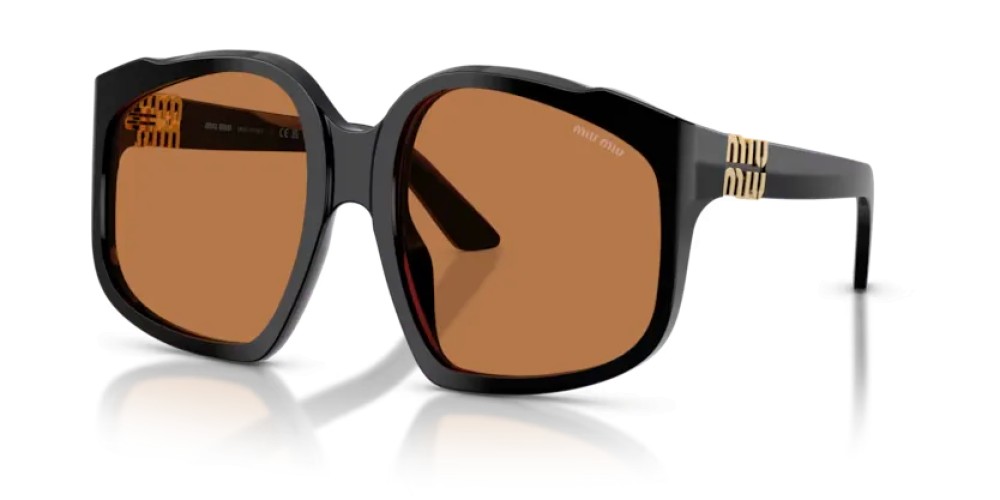 MIU MIU MU A07S - 16K90Q - 59 Lunettes de soleil Noir Irrégulier