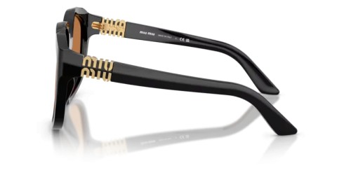 MIU MIU MU A07S - 16K90Q - 59 Lunettes de soleil Noir Irrégulier