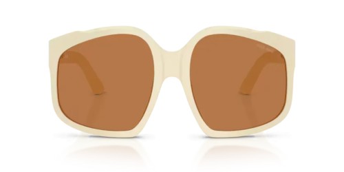MIU MIU MU A07S - 21D90Q - 59 Lunettes de soleil Lait blanc Irrégulier