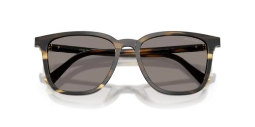 MIU MIU MU B03S - 25E80Q - 53 Lunettes de soleil Rayé loden Angulaire