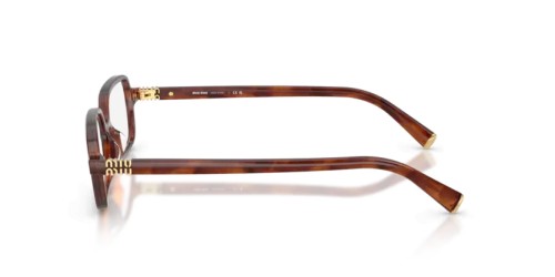 MIU MIU MU 01YV - 26E1O1 - 53 Cadres optiques Rayé tabac Rectangle