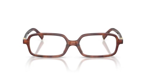 MIU MIU MU 01YV - 26E1O1 - 53 Cadres optiques Rayé tabac Rectangle