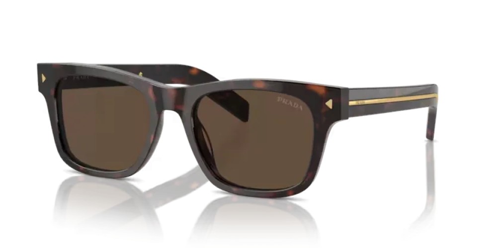 PRADA PR A17S - 17N70F - 54 Lunettes de soleil Radica écaille Rectangle