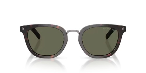 PRADA PR C01SD - 17N03R - 52 - AVEC DES VERRES POLARISÉS Lunettes de soleil Racine havane Œil de chat