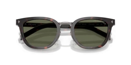 PRADA PR C01SD - 17N03R - 52 - AVEC DES VERRES POLARISÉS Lunettes de soleil Racine havane Œil de chat
