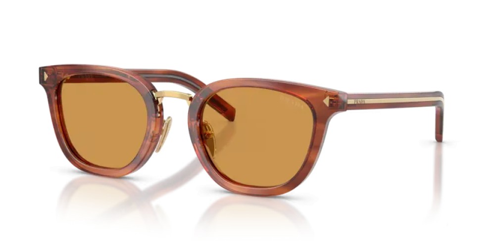PRADA PR C01SD - 27F60F - 52 - AVEC DES VERRES PHOTOCHROMIQUES Lunettes de soleil Havane, Cognac Œil de chat