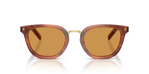 PRADA PR C01SD - 27F60F - 52 - AVEC DES VERRES PHOTOCHROMIQUES Lunettes de soleil Havane, Cognac Œil de chat