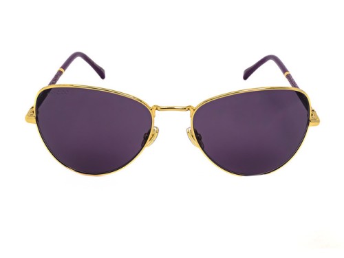 Jimmy Choo CAROL/S - VO1UR - 56 Lunettes de soleil Or, Violet Pilote (Aviateur)